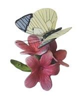 Butterfly Moth Figurine Franklin Mint Butterflies World Queen Purple Watsonia - £31.54 GBP
