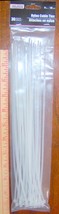 30 White NYLON CABLE TIES 11&quot; inch long x 1/8&quot; cord wire ZIP TIE 40 lb p... - $15.34