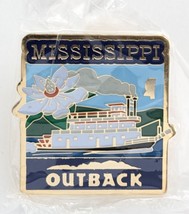 Mississippi Outback Steakhouse Enamel Pin Advertise Souvenir Riverboat M... - $17.78 CAD