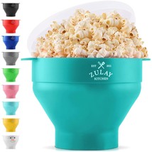 Large Microwave Popcorn Maker - Silicone Popcorn Popper Microwave Collapsible Bo - £15.97 GBP