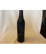 Cobalt Blue Embossed Bottle With 2 Dolphins Jumping Out of Water 11.75&quot; ... - $57.00