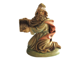 Vintage Italy Nativity Figurine Figure - Wisemen Holy King Kneeling Plas... - $12.34