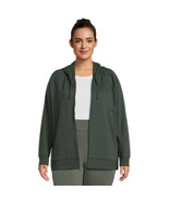 Terra &amp; Sky Women&#39;s Full Zip Fleece Hoodie Size 3X (24W-26W) Color Dark ... - $36.10 CAD