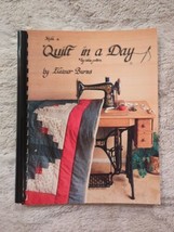 Vintage Make a Quilt in a Day Log Cabin Pattern by Eleanor Burns 1979 Spiral - $8.54