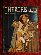 THEATRE ARTS November 1949 Ethel Barrymore Adolph Green Jean Giraudoux - £6.26 GBP