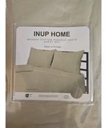 INUP Home Portugal Shabby Chic White Crochet 4pc Sheet Set QUEEN Taupe G... - $67.68 CAD