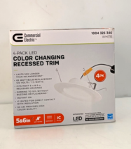 3-Pack Commercial Electric Fits 5&quot; &amp; 6&quot;  LED Color Changing Recessed Tri... - $293.39 MXN