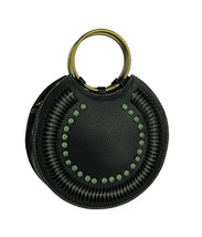 Montana West Cut-Out Collection Round Ring Handle Handbag with Crossbody... - $34.92