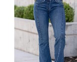 Vervet By Flying Monkey Women&#39;s High Rise Front Slit Flare Dark Blue - €46,32 EUR
