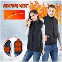 Warm Heated Vest Body Electric USB Men Women Heating Coat Jacket Winter Clothing - £23.73 GBP+