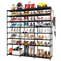 Shoe Organizer - 8-Tier Large Shoe Rack For Closet Holds Up To 48 Pairs Shoes &amp;  - £52.11 GBP