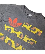 Vintage Adidas Men&#39;s Leopard Cheetah Animal Print T Shirt Size Medium Bl... - $56.24 CAD