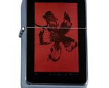 Stamped Flower Red Oil Lighter - $14.80
