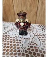 Nutcracket Soldier Collectible Keepsake Trinket Box 2&quot; Enamel &amp; Jewels RARE - $23.99