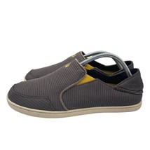 Olukai Nohea Mesh Gray Yellow Slip On Shoes Water All Weather Mens Size 9.5 - $44.54