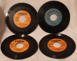 Teresa Brewer 45 RPM Lot of 4 1950s Pop Genre Single Vinyl Records - £6.96 GBP