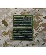 NWU Type III Reverse US Flag &amp; USN First Navy Jack Patch Set AOR2 Hook U... - $306.26 MXN
