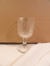 Crystal Iris &amp; Herrigbone 4.25&quot; Wine Glass MINT - £6.38 GBP