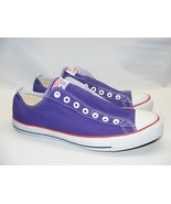 Converse All Star Men 10.5 Women 12 Purple Chuck Taylor Low Sneaker Canv... - £33.30 GBP