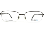 Puriti Brille Rahmen PR 5602 GREEN KHAKI Rechteckig Halbe Felge 54-18-145 - $41.71