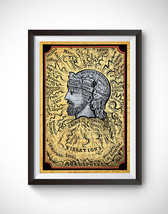 Gothic Brain Waves Inspired Art Poster - £11.75 GBP+