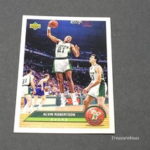 1992-93 Upper Deck McDonald&#39;s Bucks Basketball Card #P25 Alvin Robertson Guard - £0.77 GBP