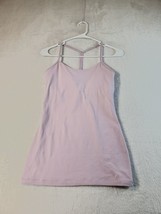 Lululemon Tank Top Womens Size 4 Light Purple Knit Sleeveless Round Neck Logo - £13.03 GBP