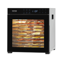 VEVOR Food Dehydrator Machine, 10 Stainless Steel, 1000W, Adjustable Tem... - $148.90