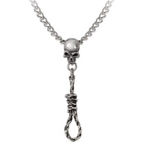 Alchemy Gothic Noose Around Your Neck Pendant Skull Metal Wear Necklace NWT P932 - £19.57 GBP