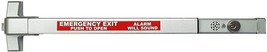 Commercial Door Push Bar Panic Exit Device with Alarm Sprayed Aluminum - £173.77 GBP