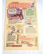 1980 Color Ad Whoppers Candy Great Whoppers From History #2 - £6.40 GBP