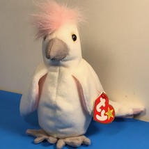 1998 B EAN Ie Babies Vintage Plush Stuffed Animal Retired Ty Tag Kuku White Bird - £6.32 GBP