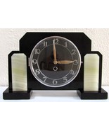 French Art Deco 1930s MARTI Marble and Onyx Clock - £124.57 GBP