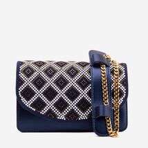 The Nampula Navy Blue Glitter Leather Handbag image 2