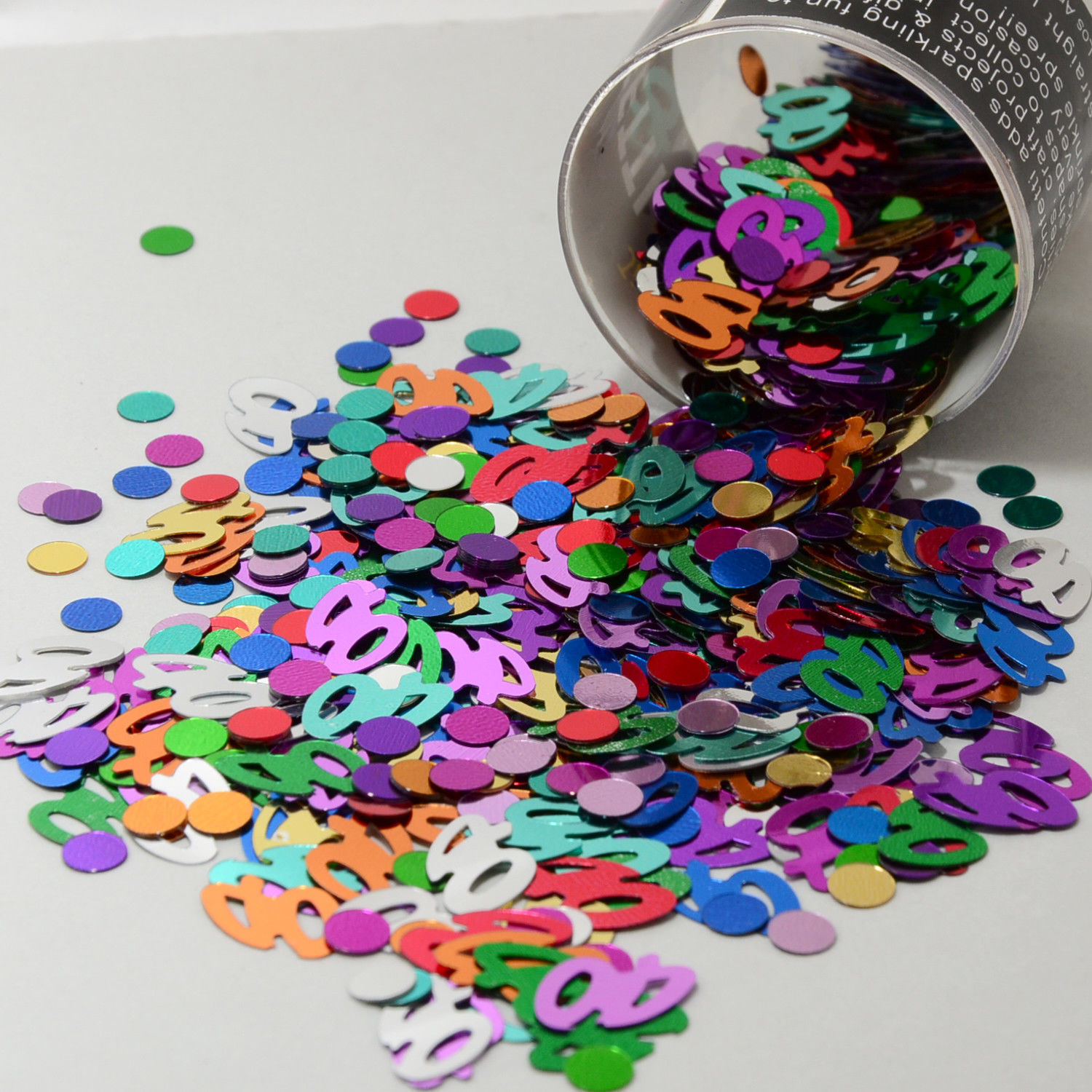 Number 40 and Circles Multicolor Confetti Bag 1/2 Oz Birthday Party CCP9003 - $3.95 - $28.70