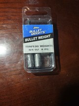 Bullet Weight Torpedo Weights 3/4 Oz. 8 PC - £10.02 GBP