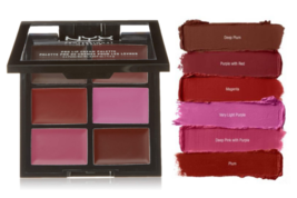 NYX Cosmetics Pro Lip Cream Palette The Plums PLCP04 (6 Shades) SEALED - £6.86 GBP