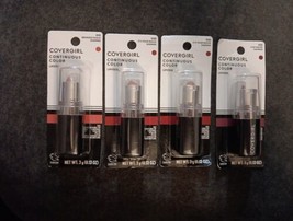 4 CoverGirl Continuous Color Lipstick #030, #015, #420 (MK2/2) - £19.44 GBP