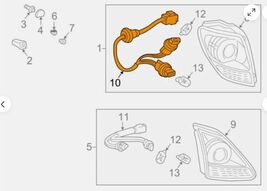 01 - 03 Lexus RX300 Socket Wire Rear L or R Taillight Brake Plug 81585-4... - $39.50