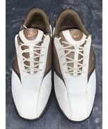 Nike Heritage Golf Shoes Men’s Size 11.5W Brown White Soft Spikes #41862... - $26.06 CAD