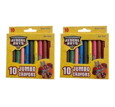 10 JUMBO Crayons for kids, Non-toxic, 10 count Bright colors (2 Packs/20 ct) - $6.80