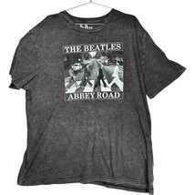 The Beatles Abbey Road men&#39;s Charcoal Grey T-shirt by Apple Corps Ltd si... - $11.40