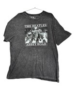 The Beatles Abbey Road men&#39;s Charcoal Grey T-shirt by Apple Corps Ltd si... - $11.40
