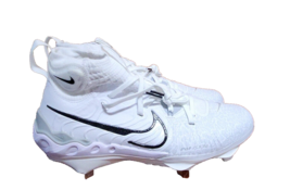Nike Alpha Huarache NXT DJ6517-100 Mens Size 7 White Metal Baseball Cleats - £46.73 GBP