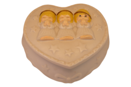 Hallmark Angels Candy Dish Porcelain Heart Trinket Box Houston Harvest - $13.82