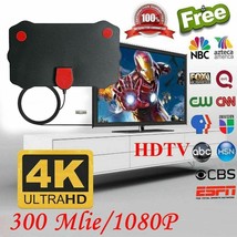 New 300 Miles Range Indoor Amplified Digital Tv Antenna Hdtv 4K Hd 1080P - $21.99
