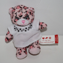 Build A Bear McDonalds Mini Plush Pawfect Pink Leopard 4&quot; Stuffed Soft Cat #5 - £7.61 GBP