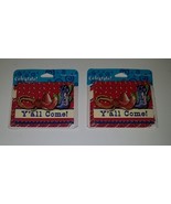 VTG NEW 2 Packages Western Cowboy Party Invitations Lot Celebrate Y&#39;all ... - £9.87 GBP