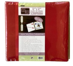 Pioneer Sealed  12 by 12 Deluxe Top Loading Red Scrapbook Snap Load - £10.52 GBP