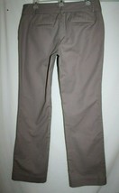 Ann Taylor LOFT Misses 6 Modern Flat Front Taupe Pants Trousers Career Pockets - £8.58 GBP